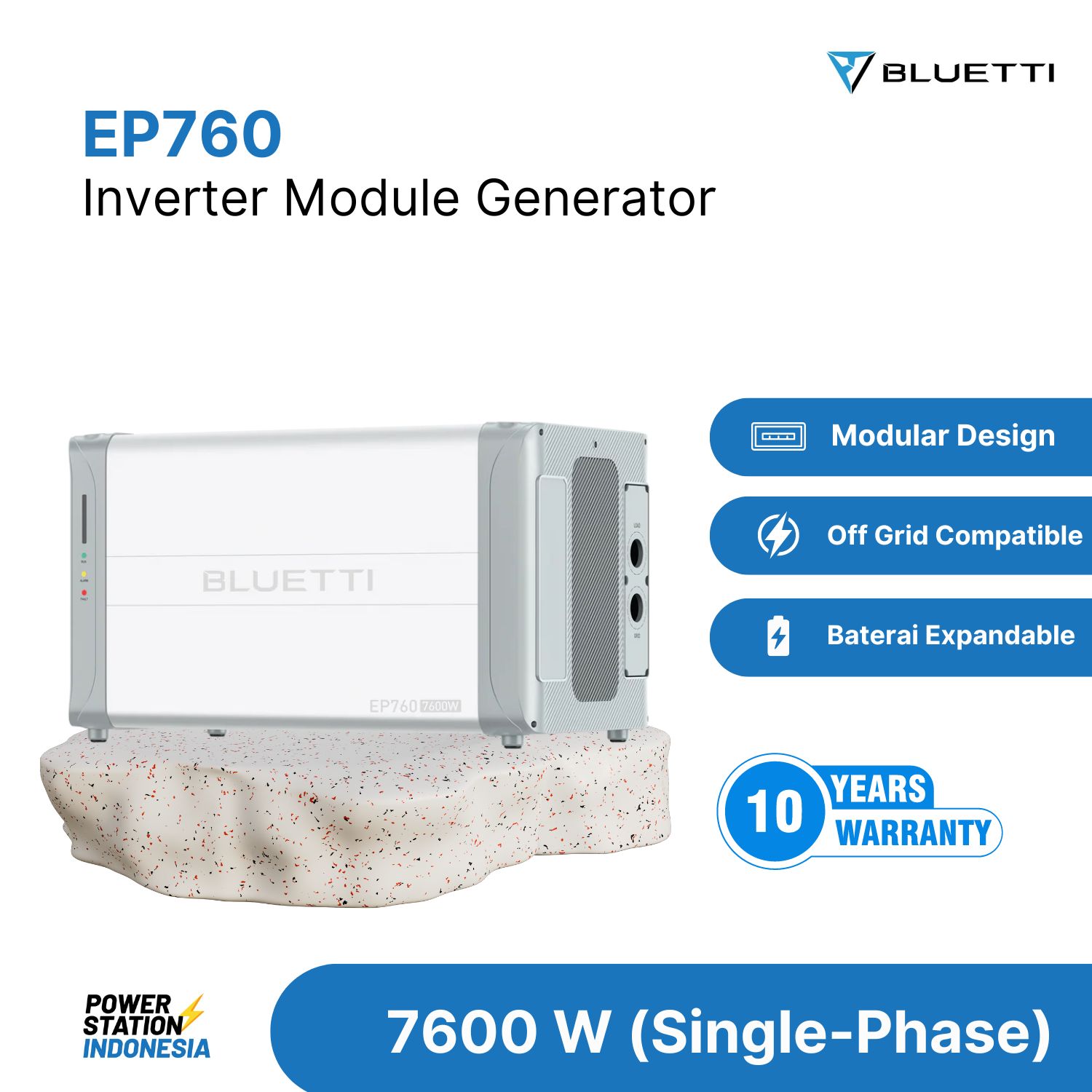 Bluetti EP760 - Inverter module generator untuk baterai B500 yang cocok untuk sistem on/off grid Bluetti EP760 - Inverter module generator untuk baterai B500 yang cocok untuk sistem on/off grid