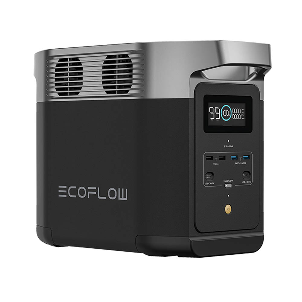 EcoFlow Delta 2 tampak samping.