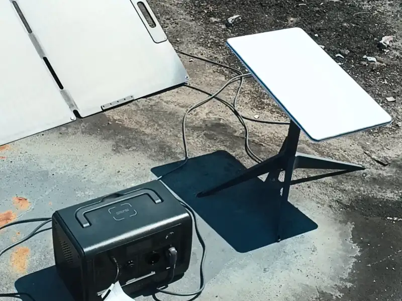 Power station Bluetti bisa dicas dengan solar panel, sehingga baterai power station bisa terus terisi selama ada sinar matahari.