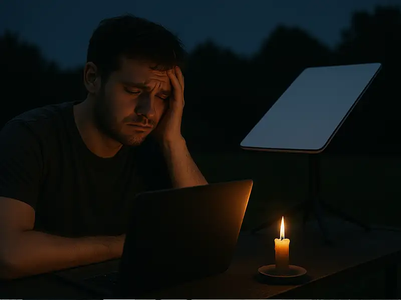 Starlinkn memerlukan sumber listrik untuk beroperasi. Jika listrik padam maka koneksi internet akan terputus.