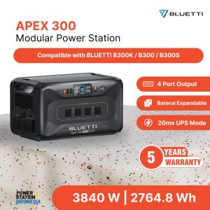 Bluetti Apex 300, modular power station dengan output 3.840W dan baterai kapasitas 2764,8Wh
