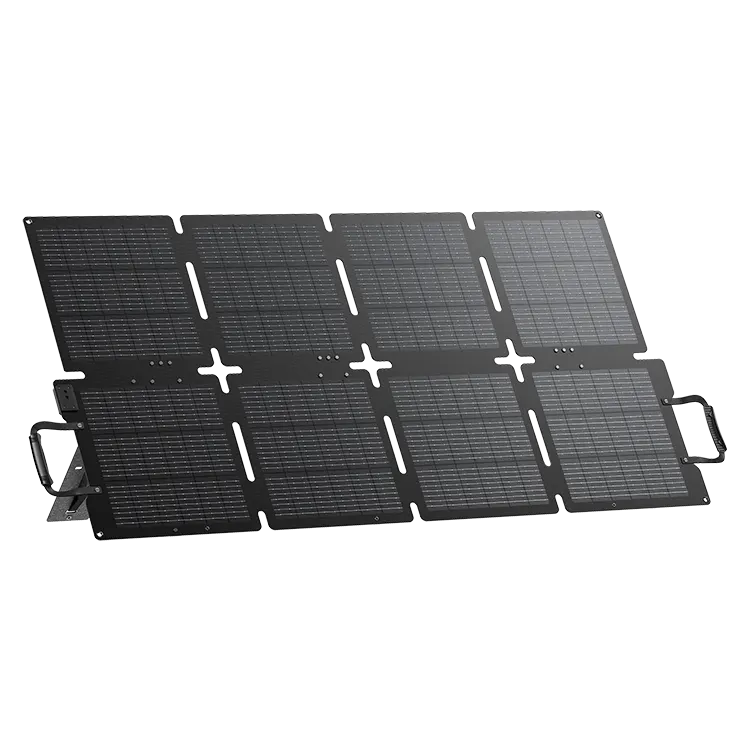 Solar Panel Portable Bluetti SORA 130 tampak depan samping